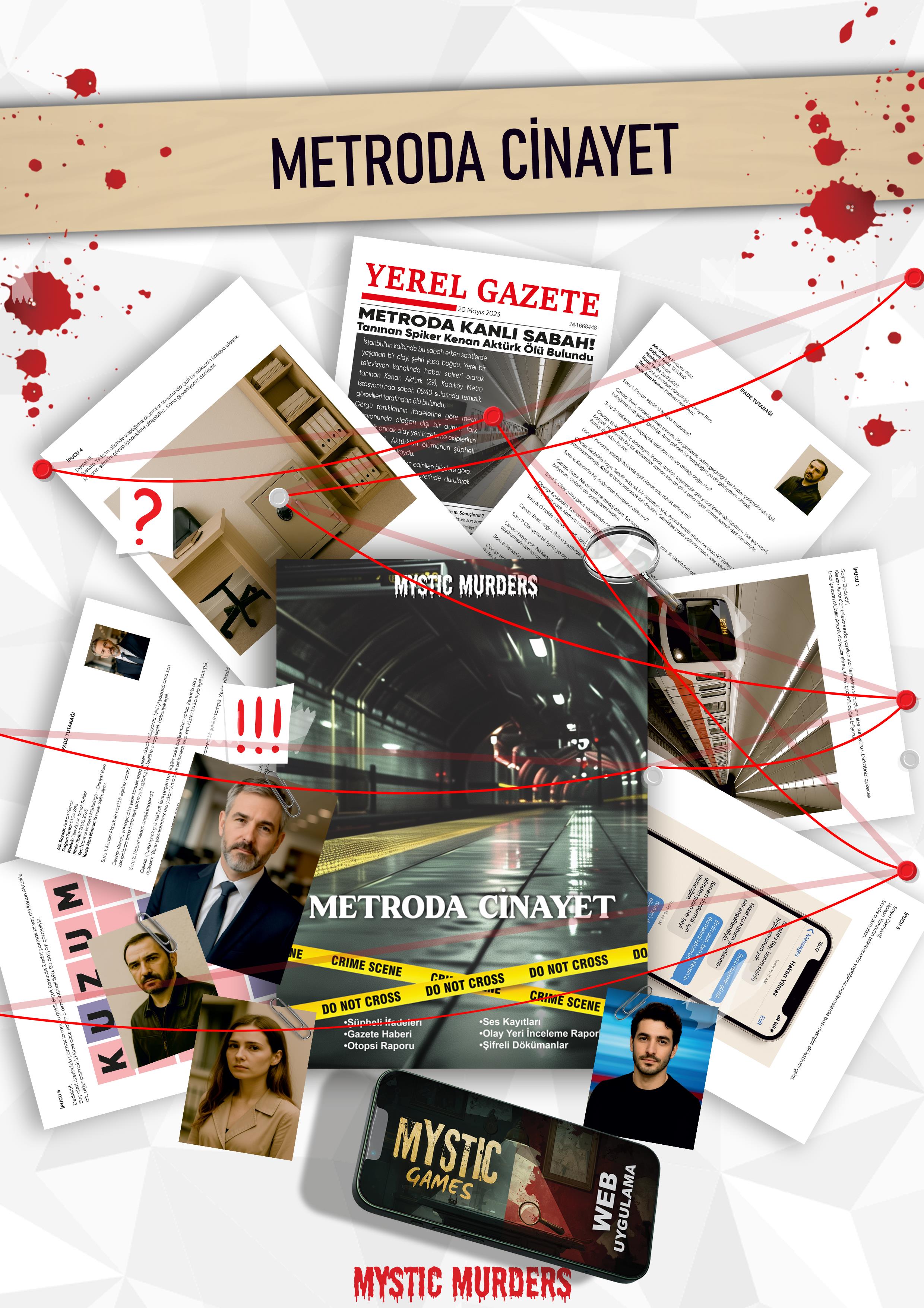 Dedektiflik Cinayet Çözme Oyunu - Metroda Cinayet