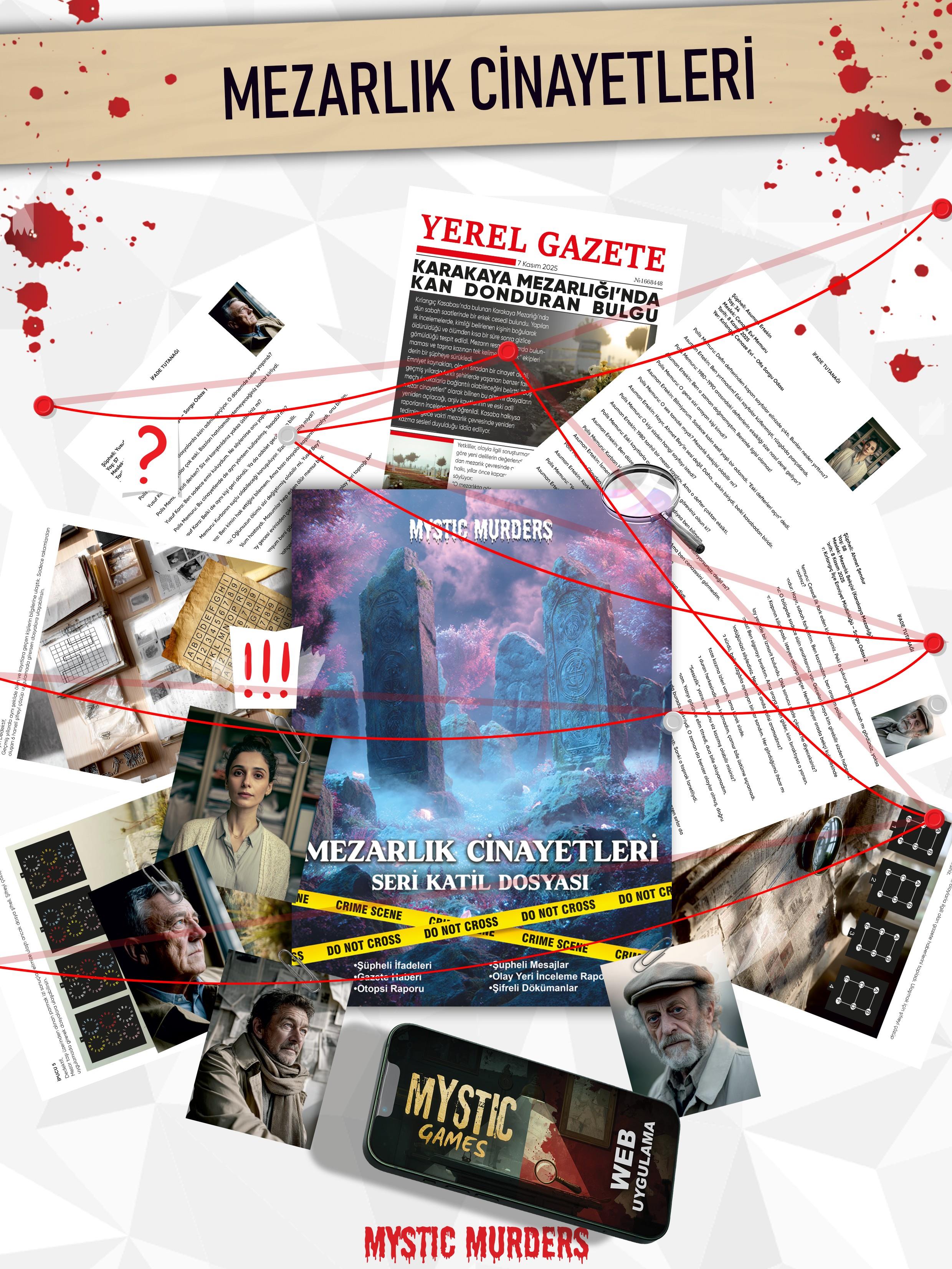 Dedektiflik Cinayet Çözme Oyunu - Mezarlık Cinayetleri