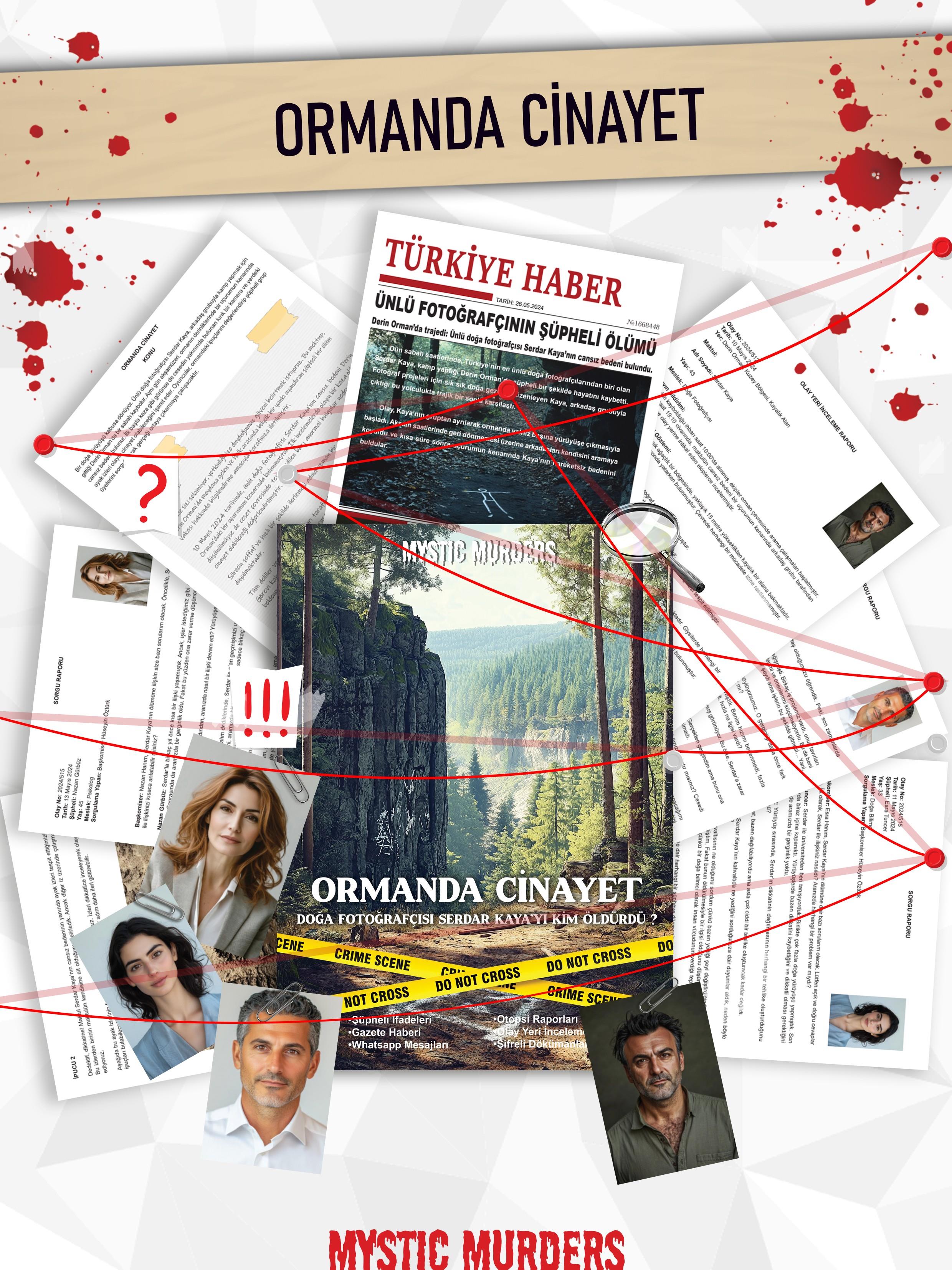 Dedektiflik Cinayet Çözme Oyunu - Ormanda Cinayet