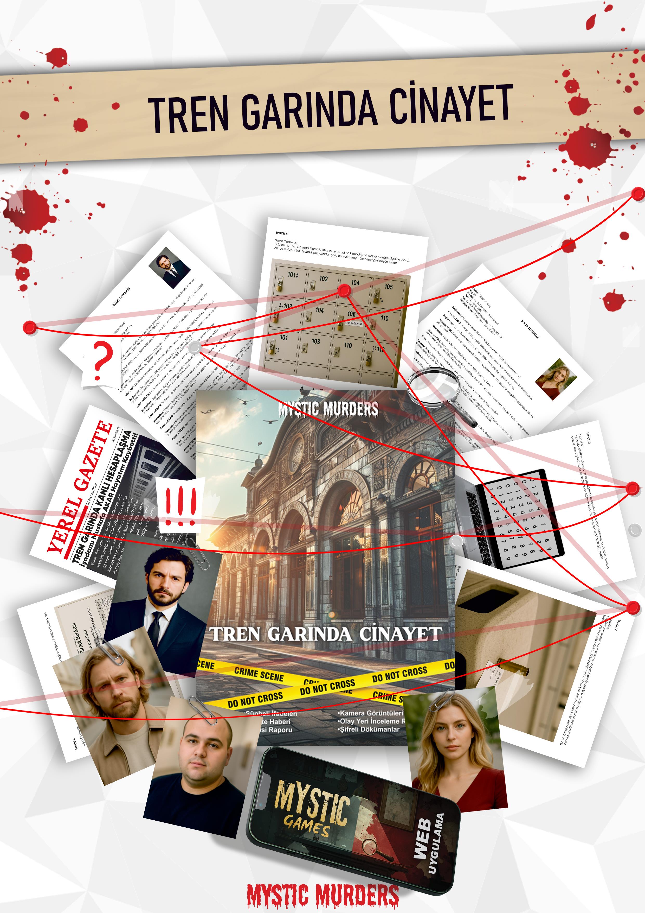 Dedektiflik Cinayet Çözme Oyunu - Tren Garında Cinayet