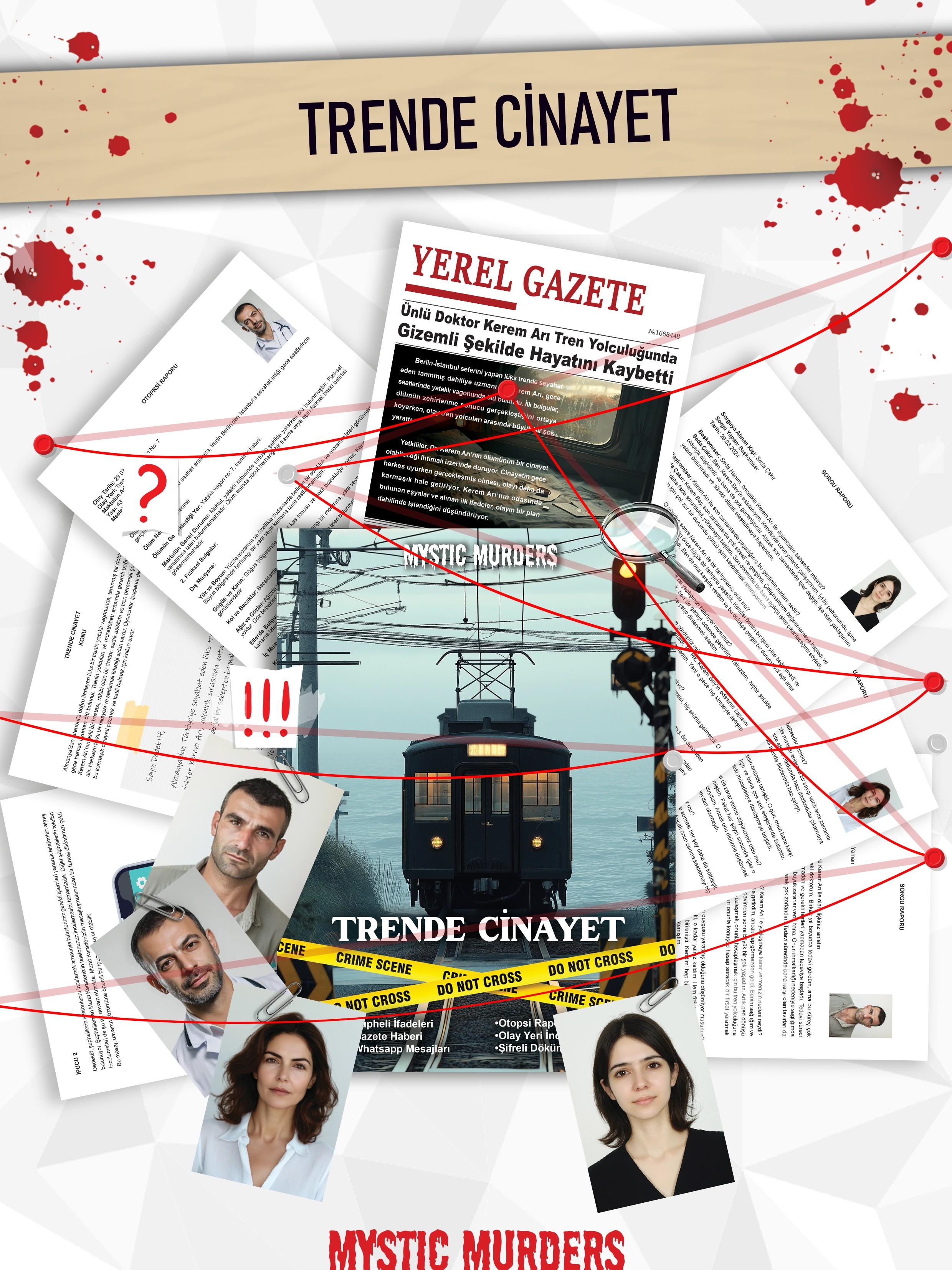 Dedektiflik Cinayet Çözme Oyunu - Trende Cinayet