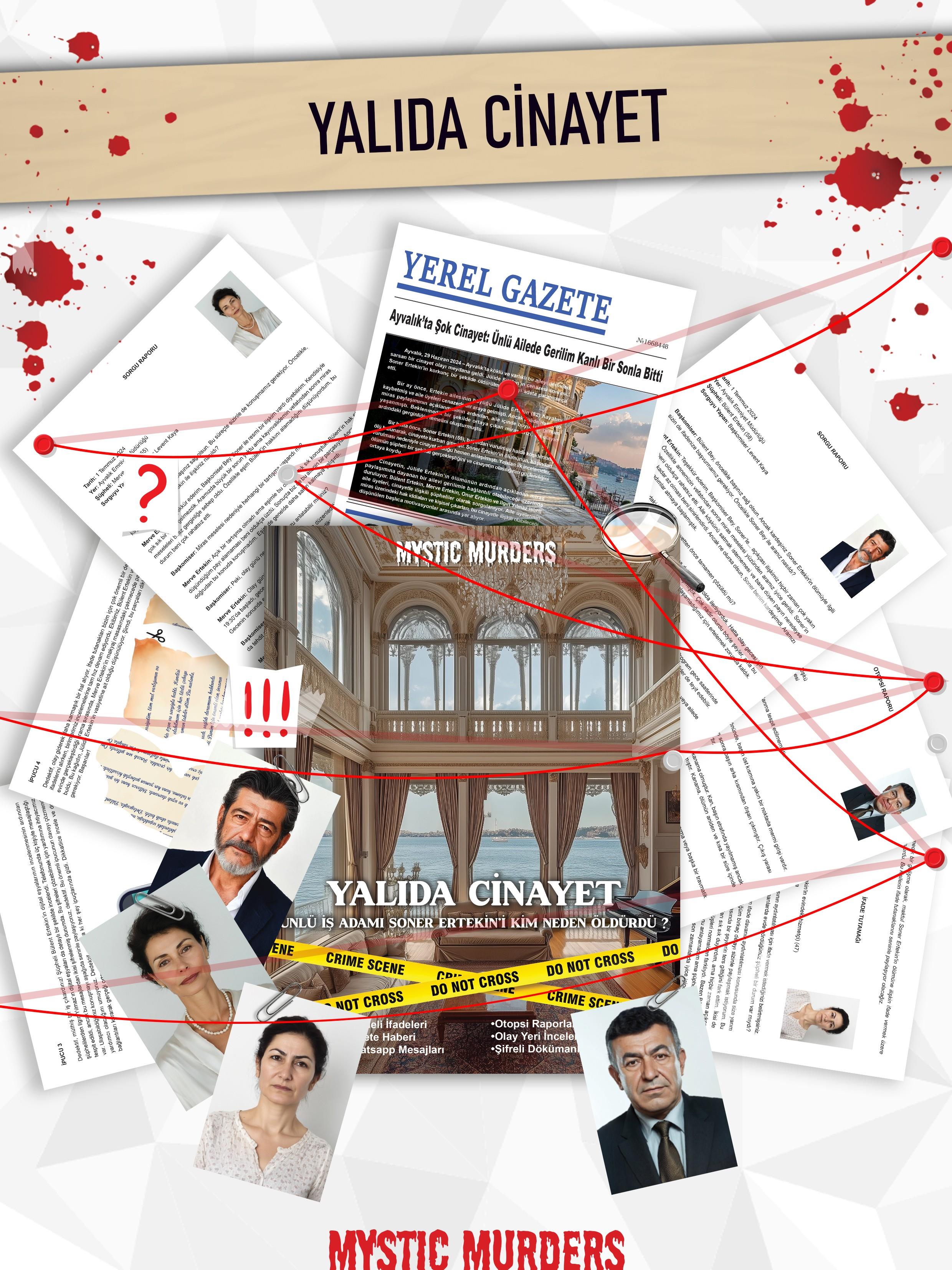 Dedektiflik Cinayet Çözme Oyunu - Yalıda Cinayet