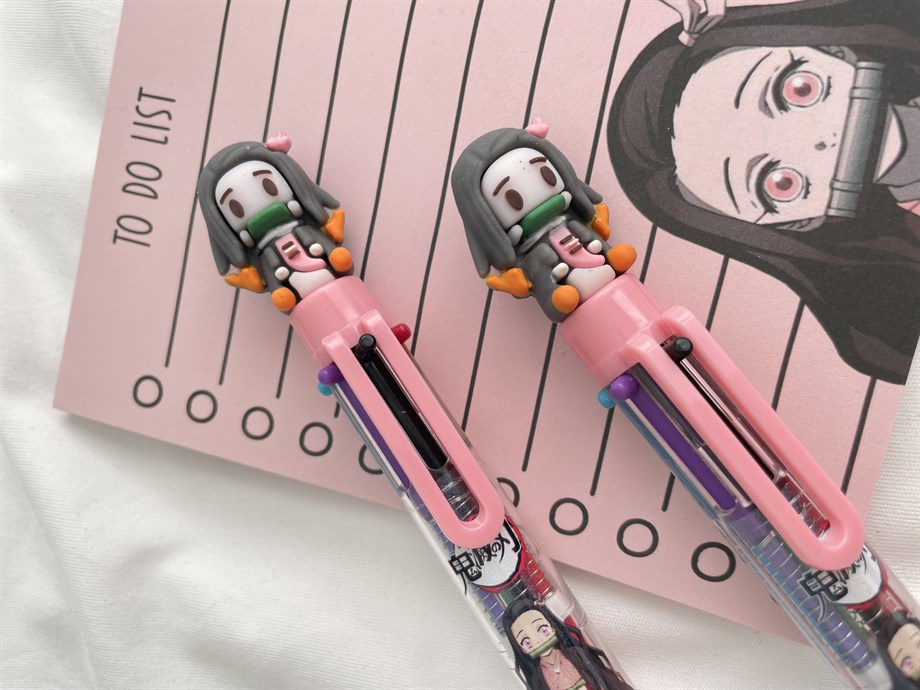 Demon Slayer Nezuko Çok Renkli Tükenmez Kalem