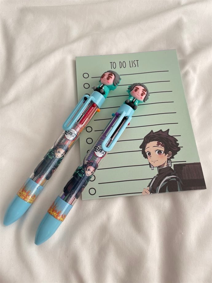 Demon Slayer Tanjiro Çok Renkli Tükenmez Kalem