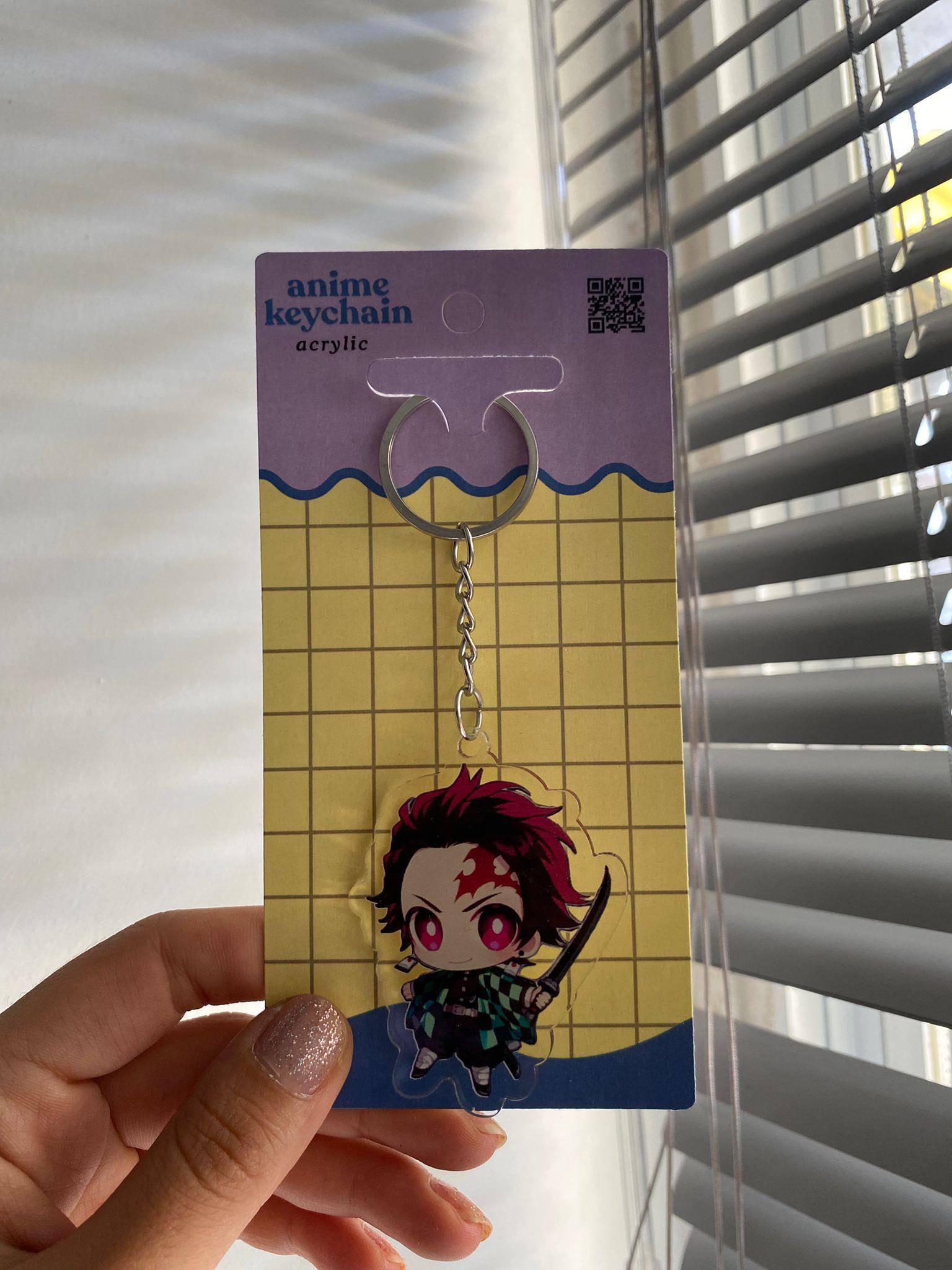 Demon Slayer Tanjiro Kamado Akrilik Anime Anahtarlık