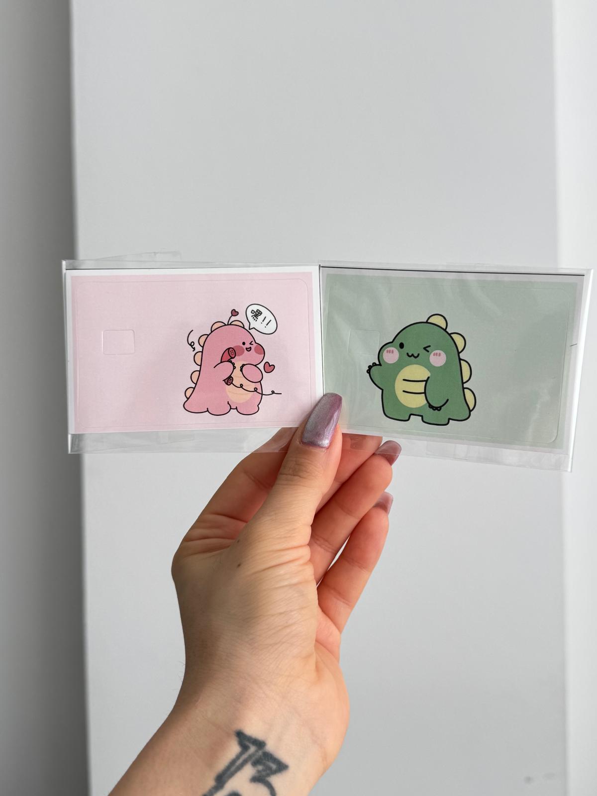 Dino Love Kart Kaplama Sticker 2li Set