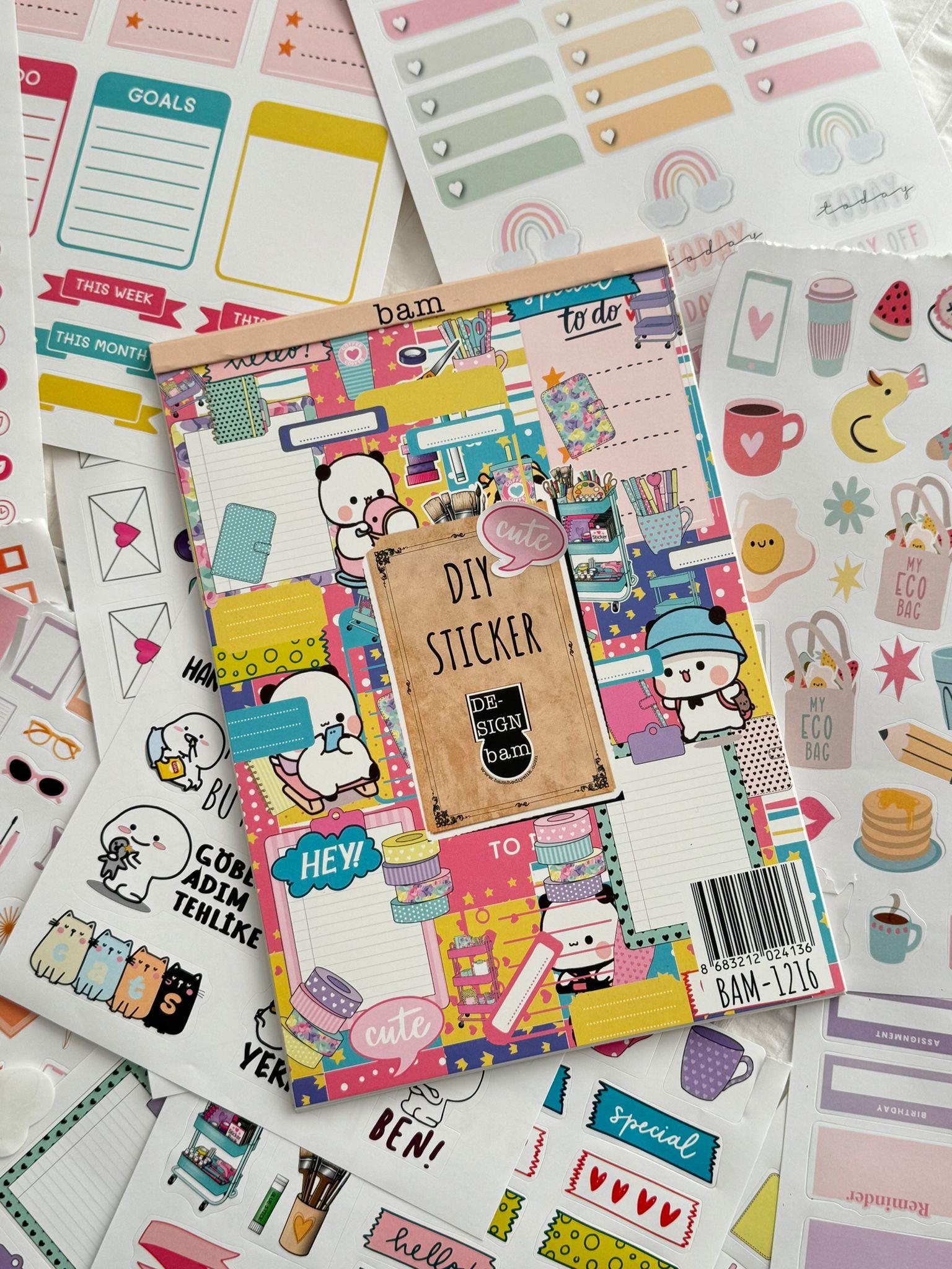 DIY Sticker Book Sticker Kitabı Soft Edition