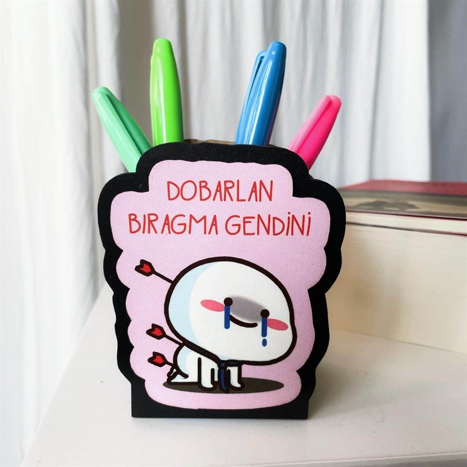 Dobarlan Bıragma Gendini Ahşap Kalemlik