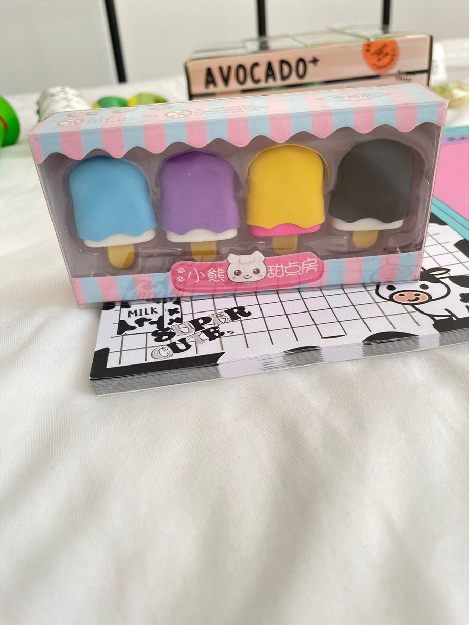 Dondurma 4'lü Silgi Seti