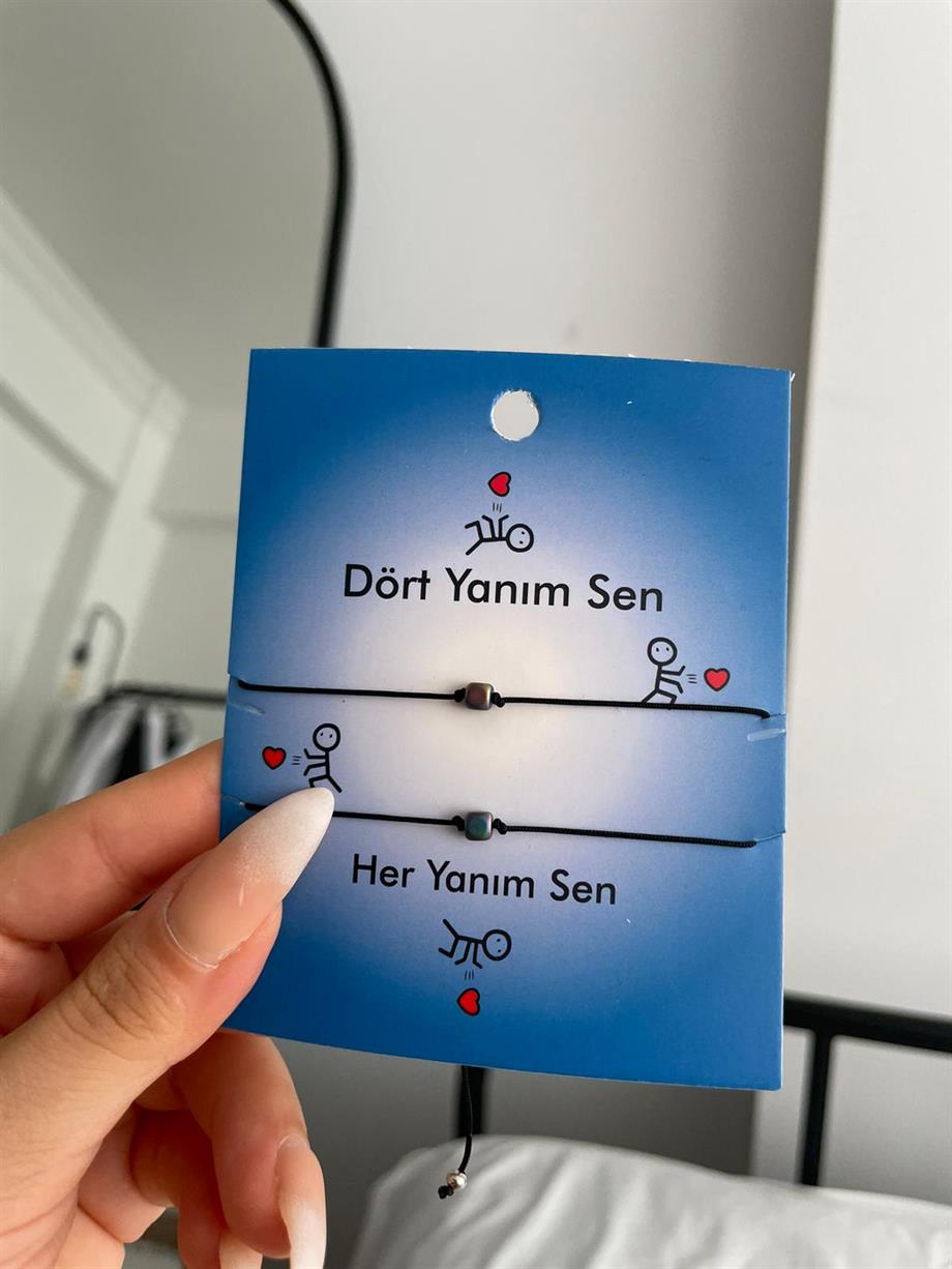 Dört Yanımda Sen Çift Bilekliği
