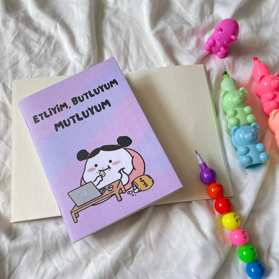 Etliyim Butluyum Mini Çizgisiz Defter