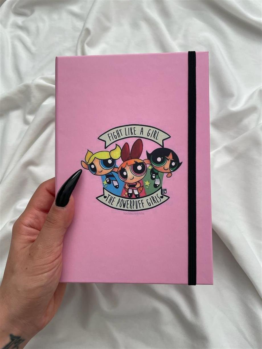 Fight Like a Girl Lastikli Sert Kapak Defter