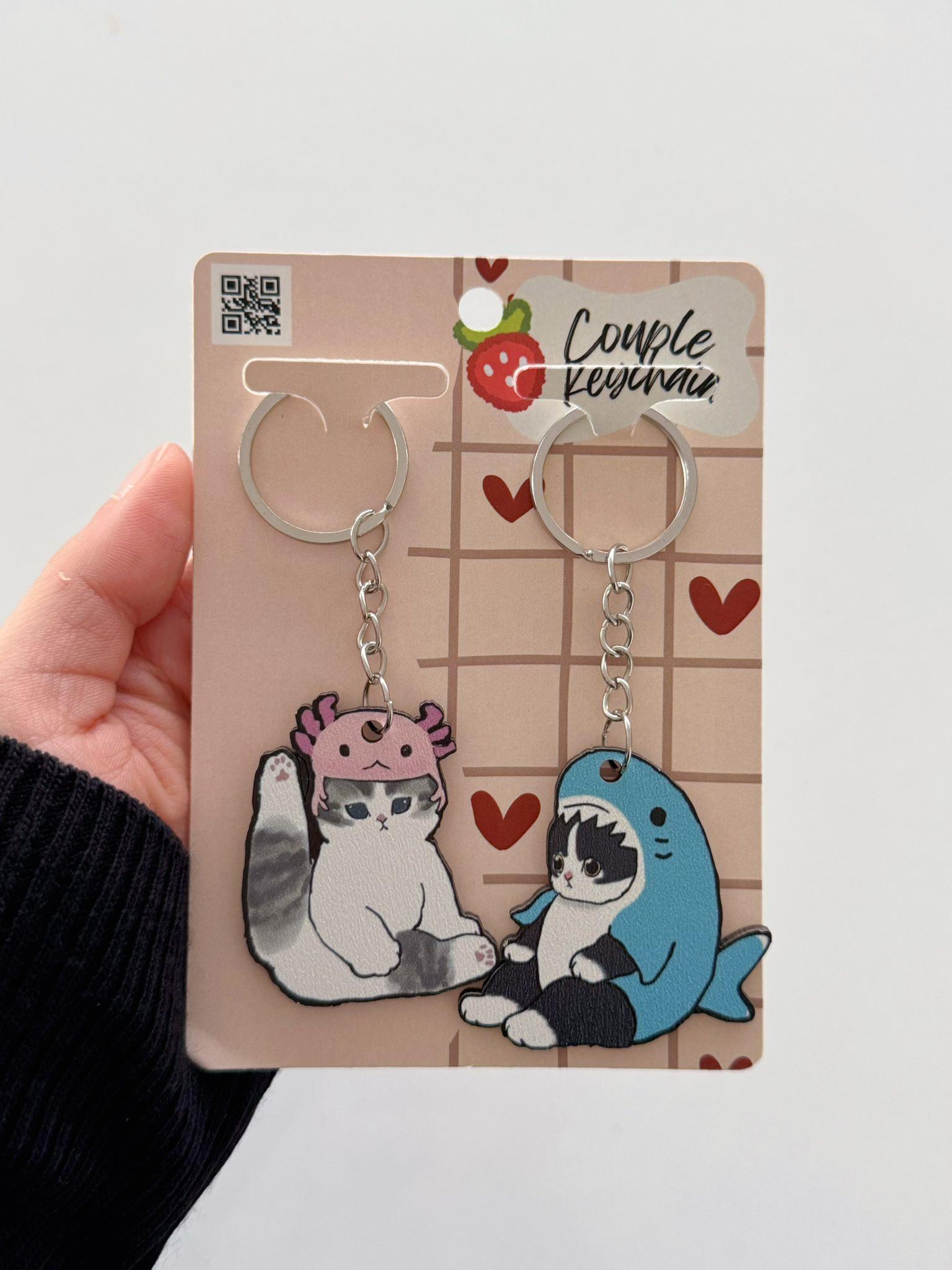 Fish Cat 2li Anahtarlık