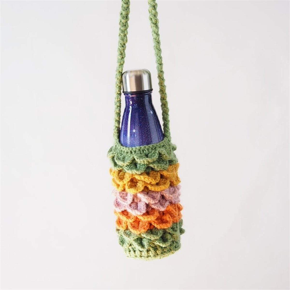 Fish Scale Şişe Çantası I Handmade