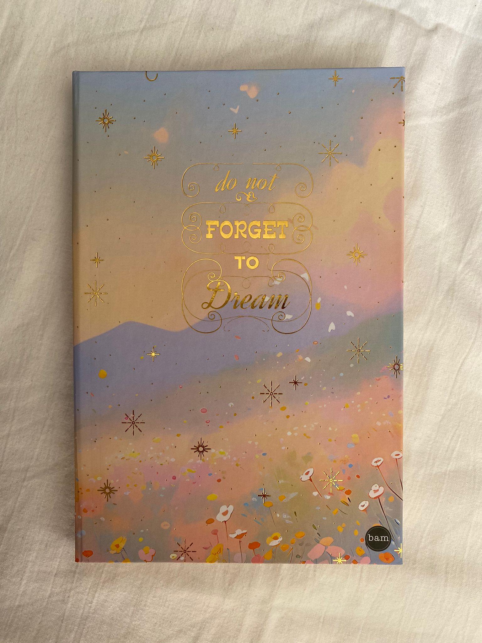 Forget To Dream Lastikli Sert Kapak Defter