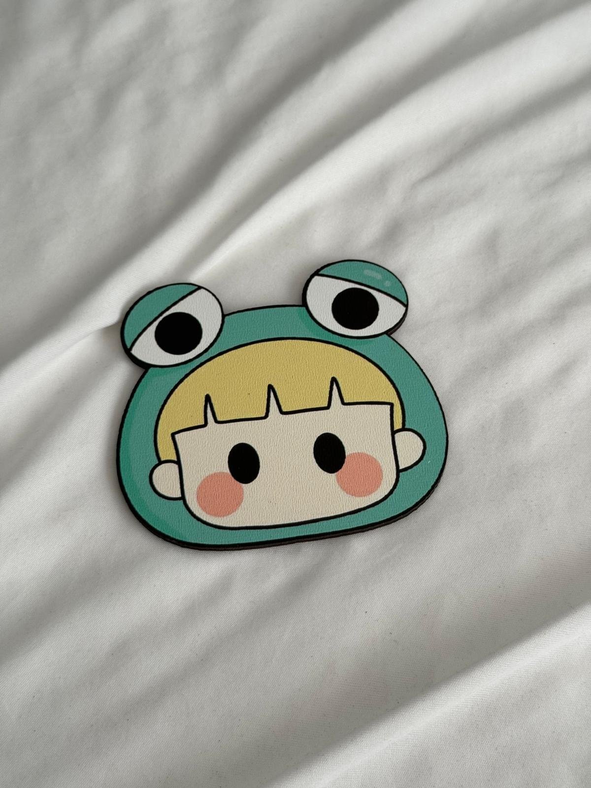 Frog Girl Bardak Altlığı