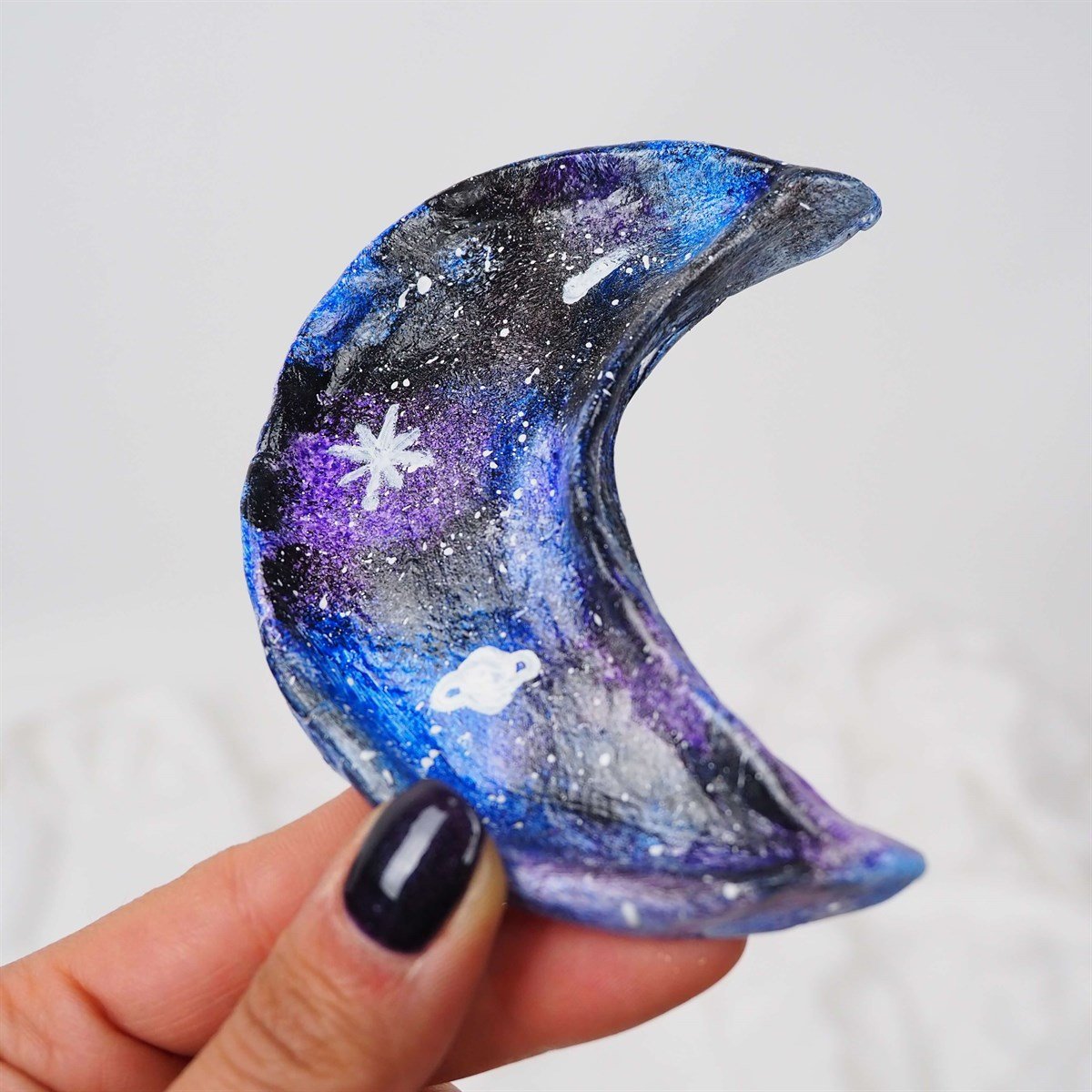 Galaxy Moon Takı Tabağı I Handmade