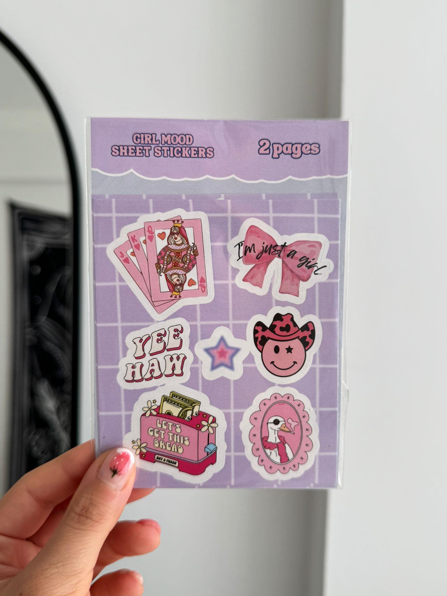 Girl Mood Sheet 2li Sayfa Sticker