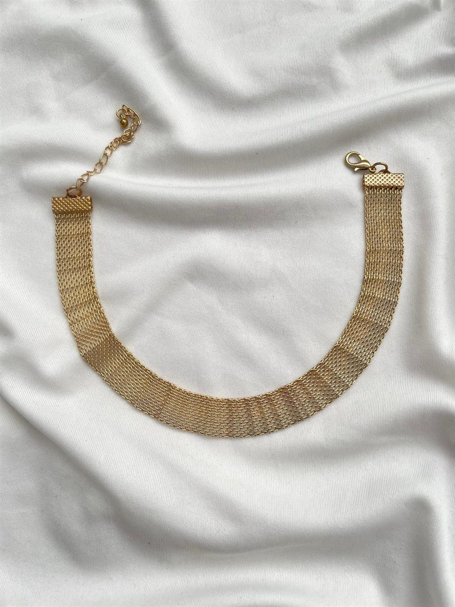 Gold Zincir Choker Kolye