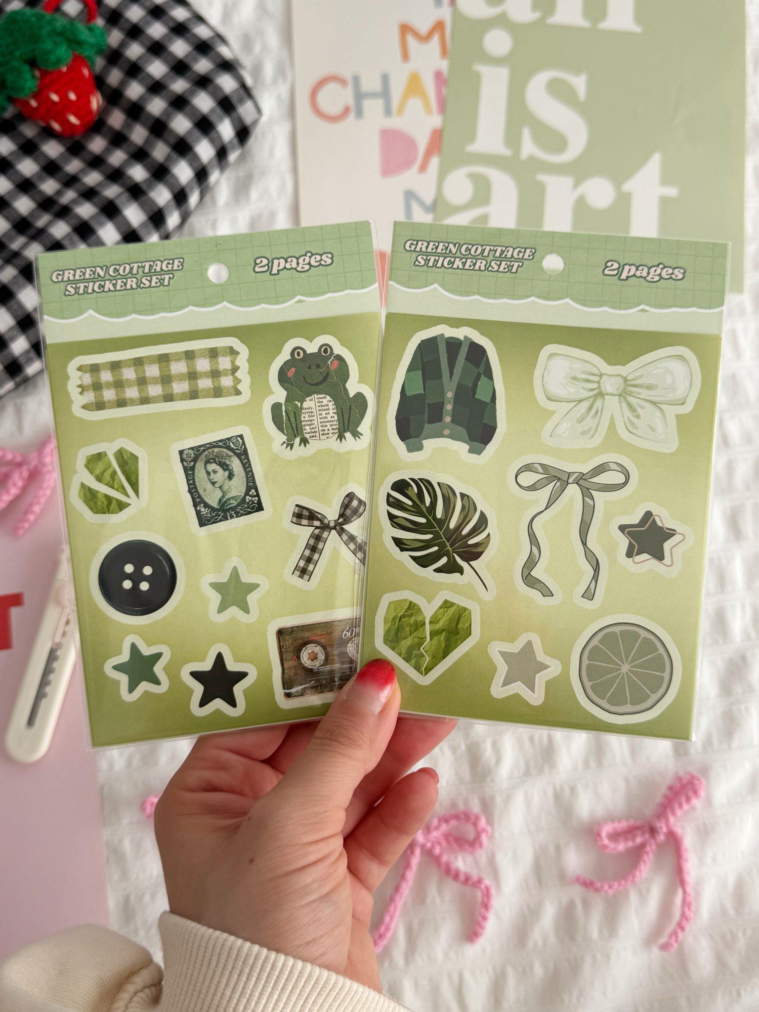 Green Cottage Sheet 2li Sayfa Sticker