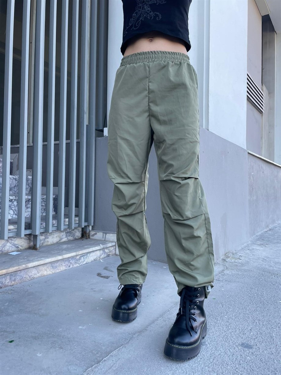 Haki Paraşüt Pantolon