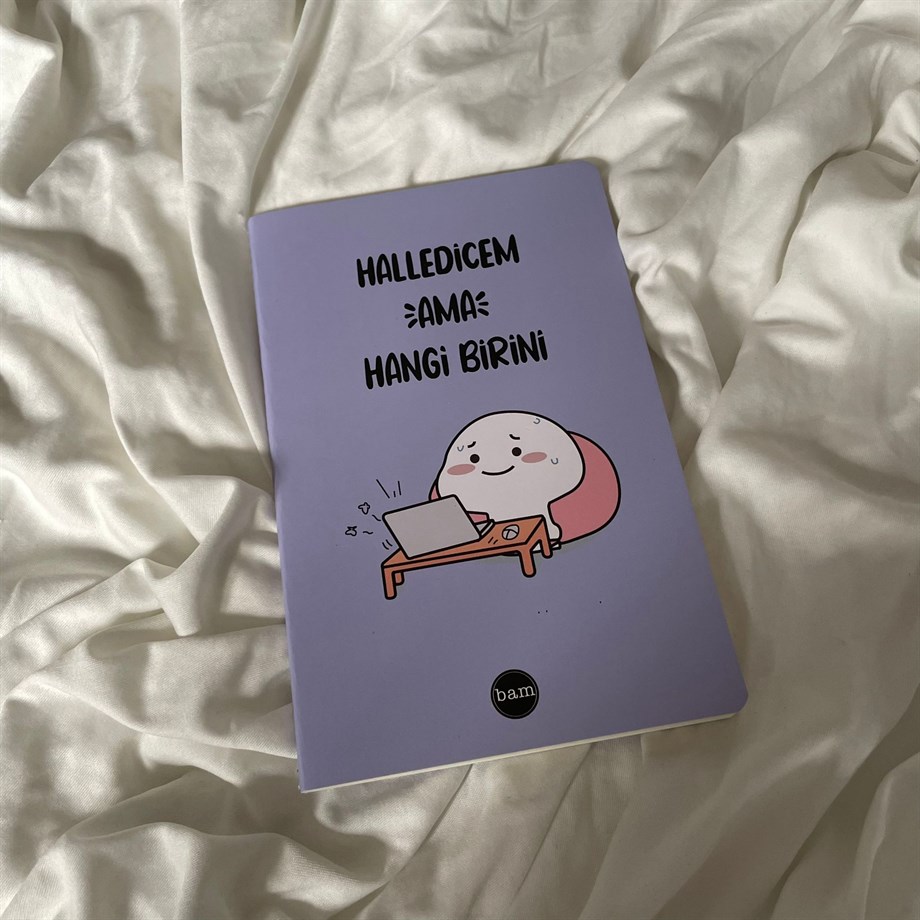 Halledicem Ama Hangi Birini Terzi Dikişli Defter