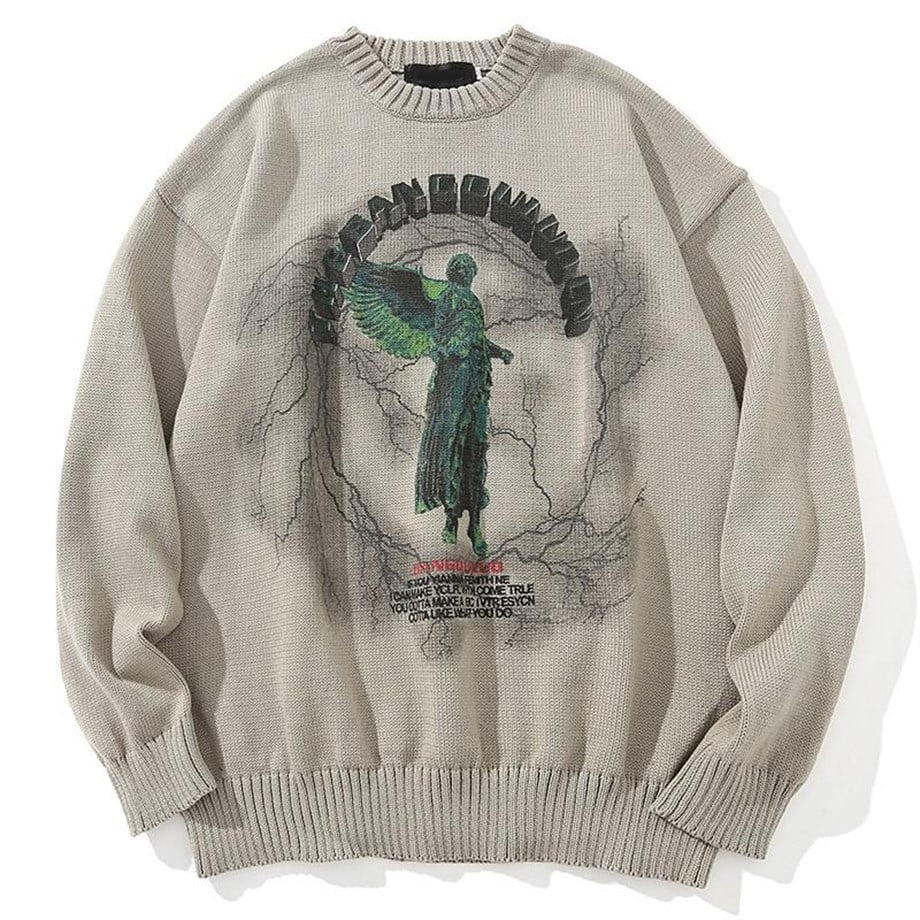 Harajuku Mystic Y2K Angel Oversize Kazak