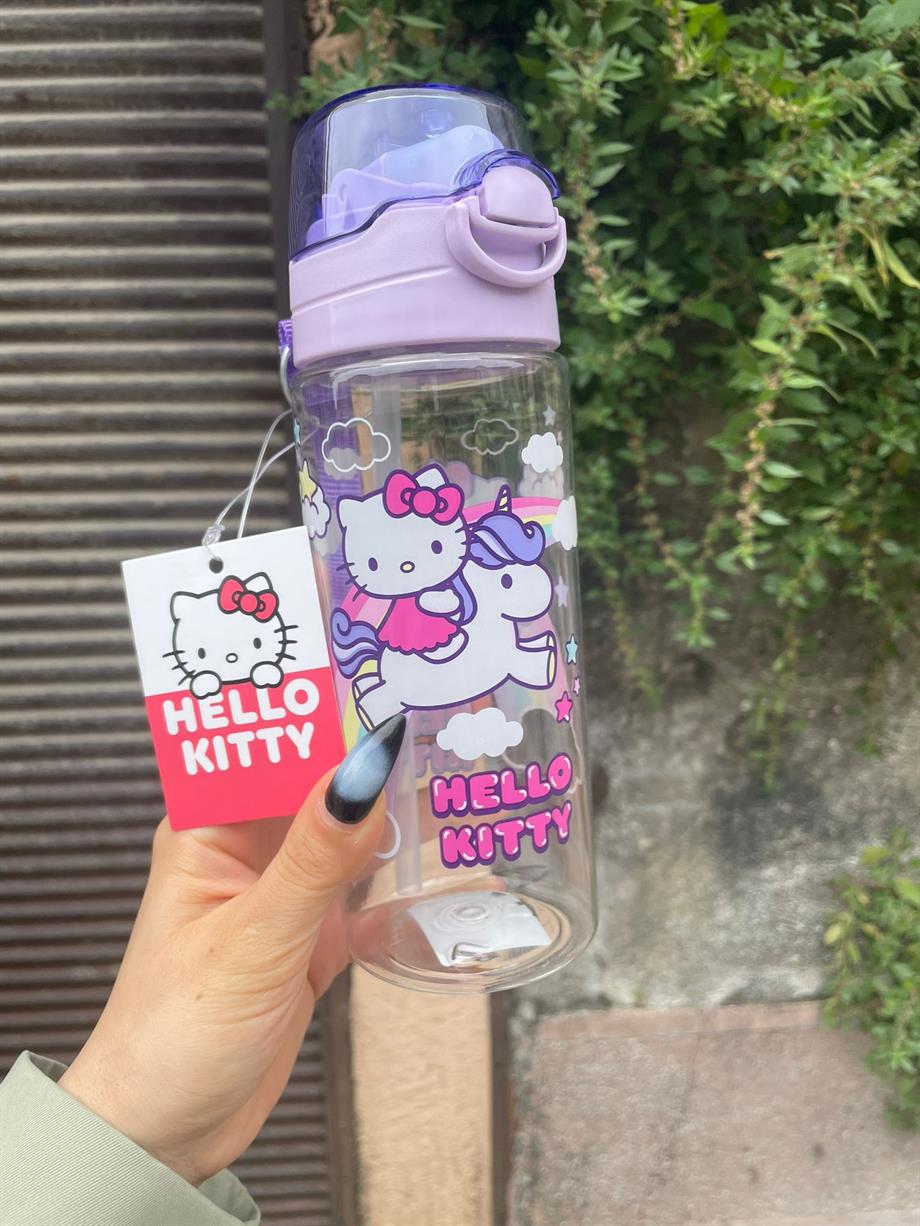 Hello Kitty Su Matarası Mor