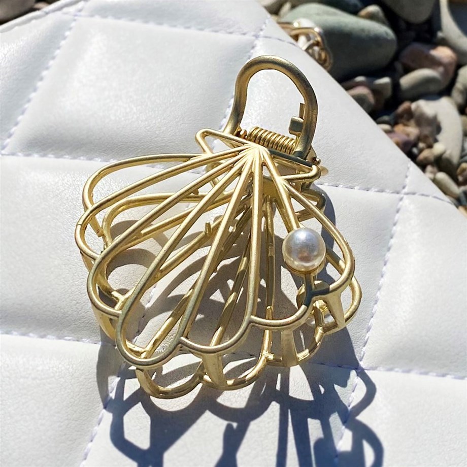 İnci Detaylı İstiridye Mandal Toka