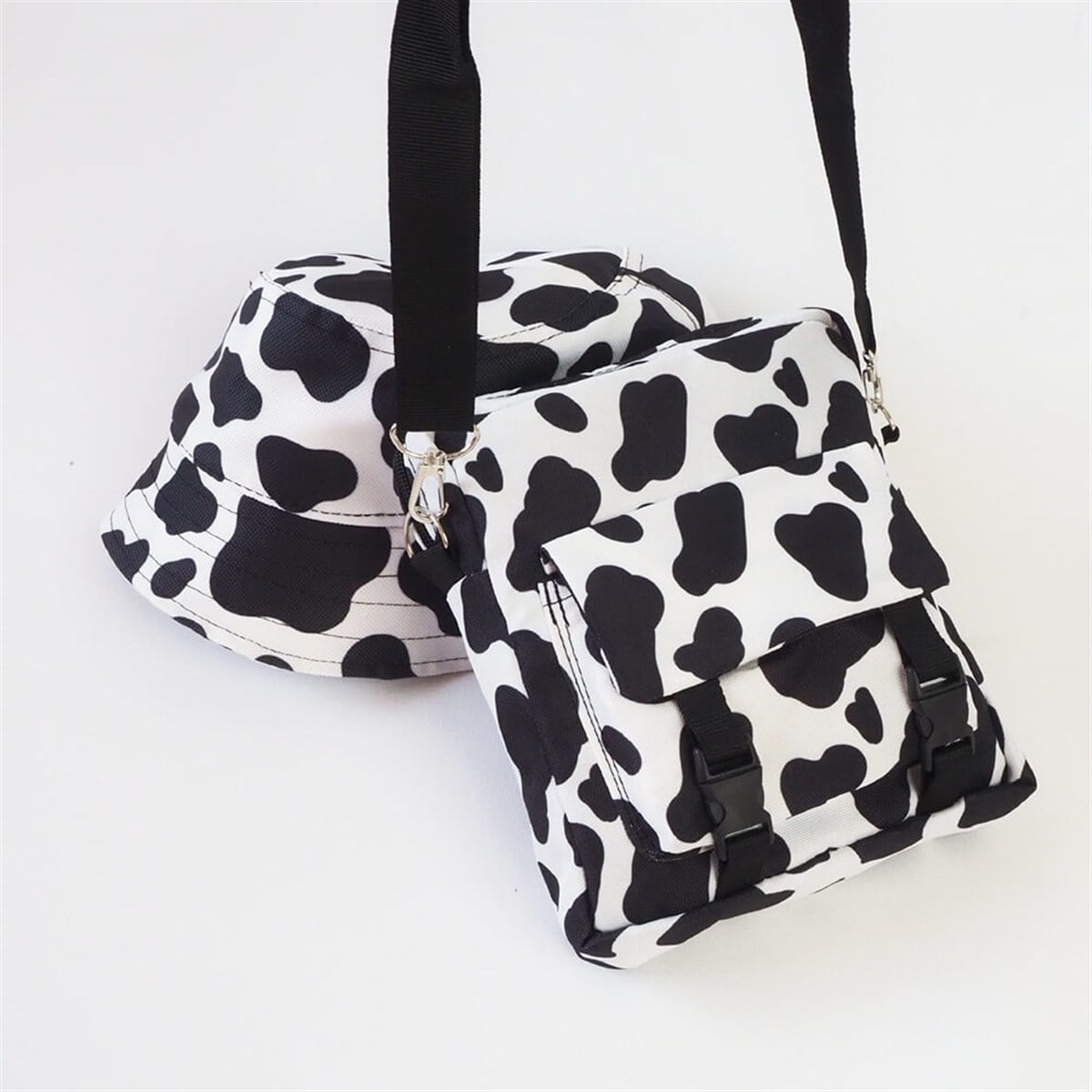 İnek Crossbody Çanta I Bucket