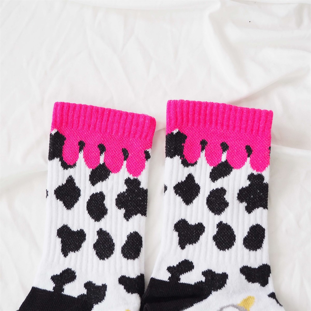 İnek Pembe Çorap