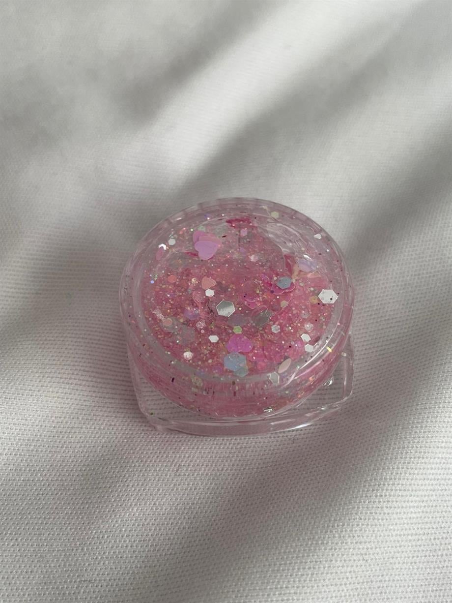 Jel Makyaj Glitter Pembe 