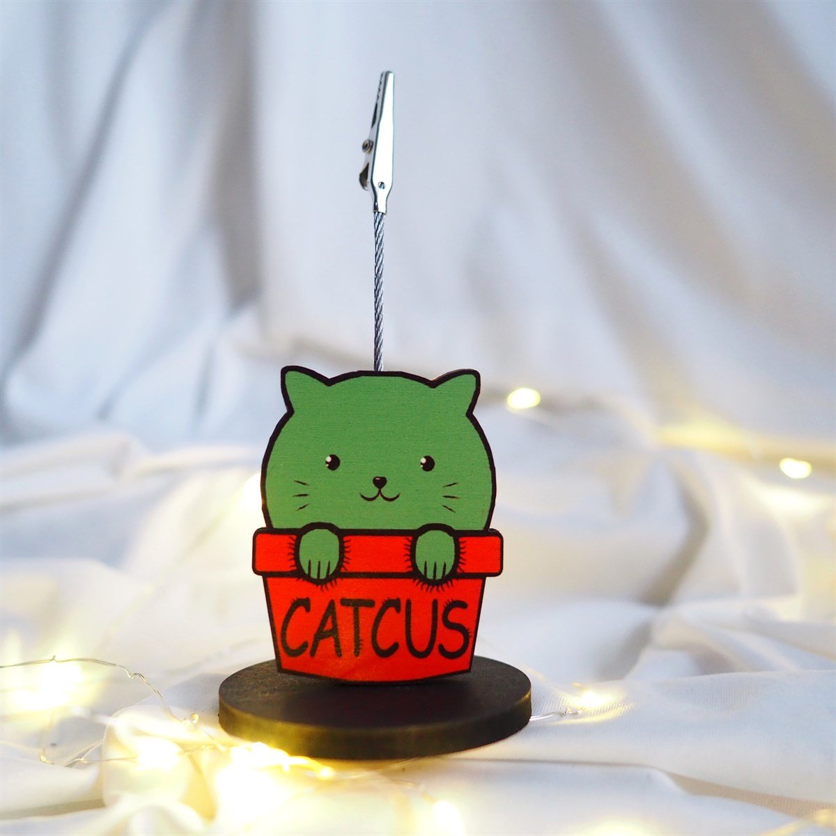 Kaktüs Kedi Not Tutucu