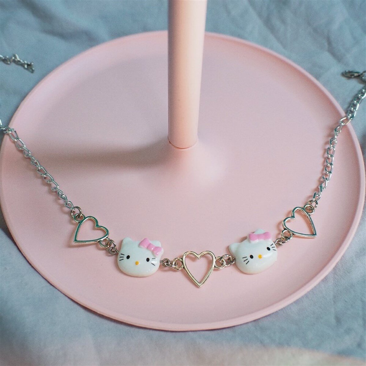 Kalpli Hello Kitty Choker Kolye