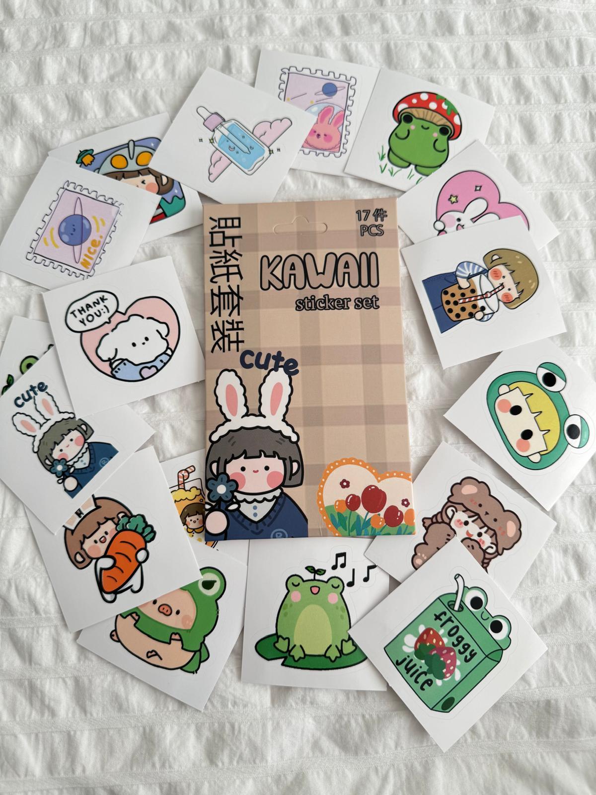 Kawaii 2 Kutulu Sticker Seti