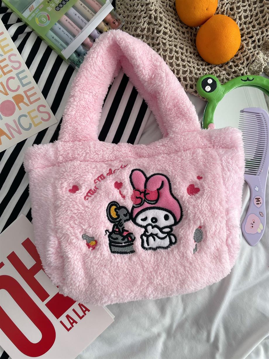 Kawaii Animal Pembe Peluş Çanta