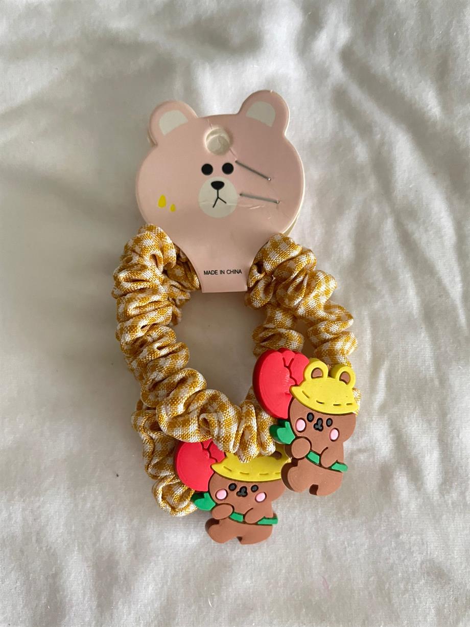 Kawaii Ayıcık 2li Lastik Toka Seti