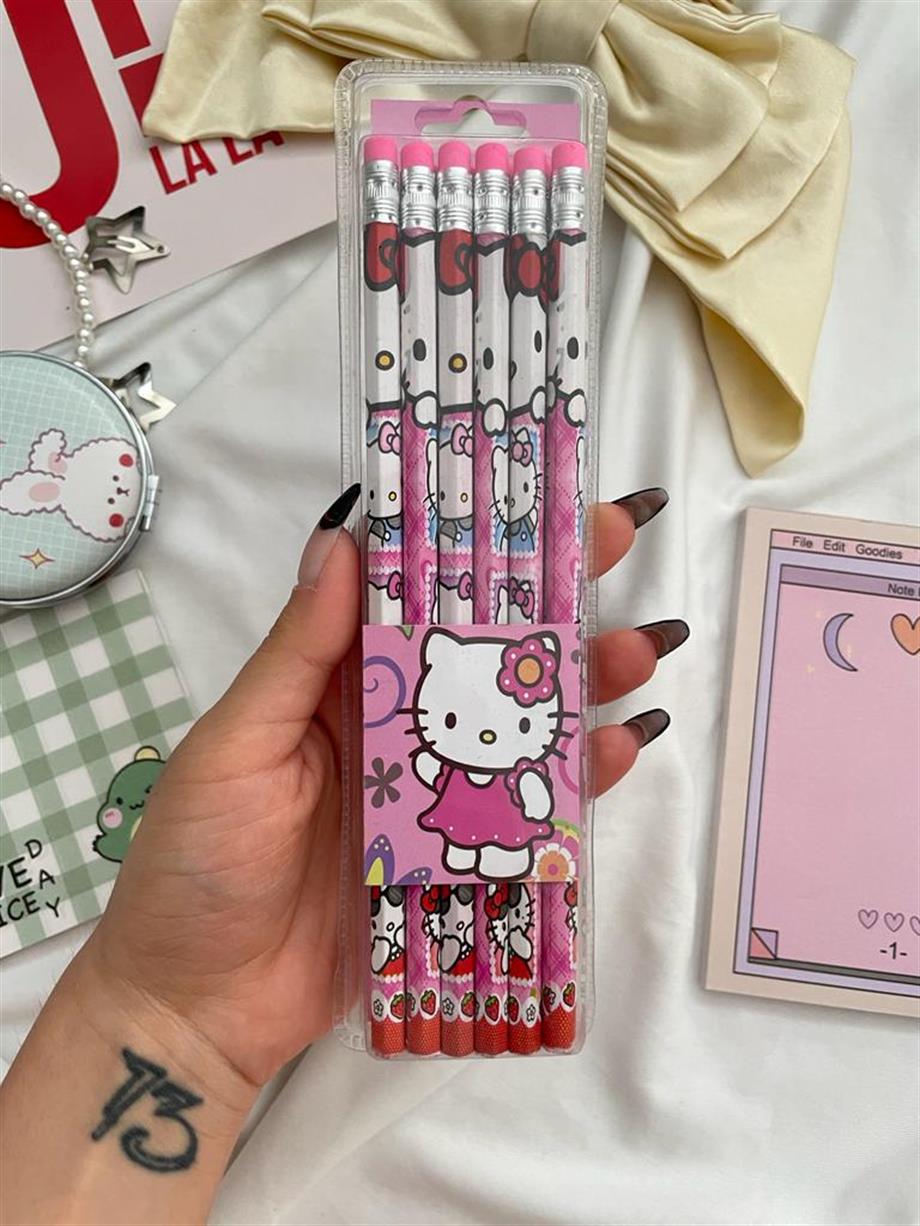 Kawaii Cat 12li Kurşun Kalem Seti