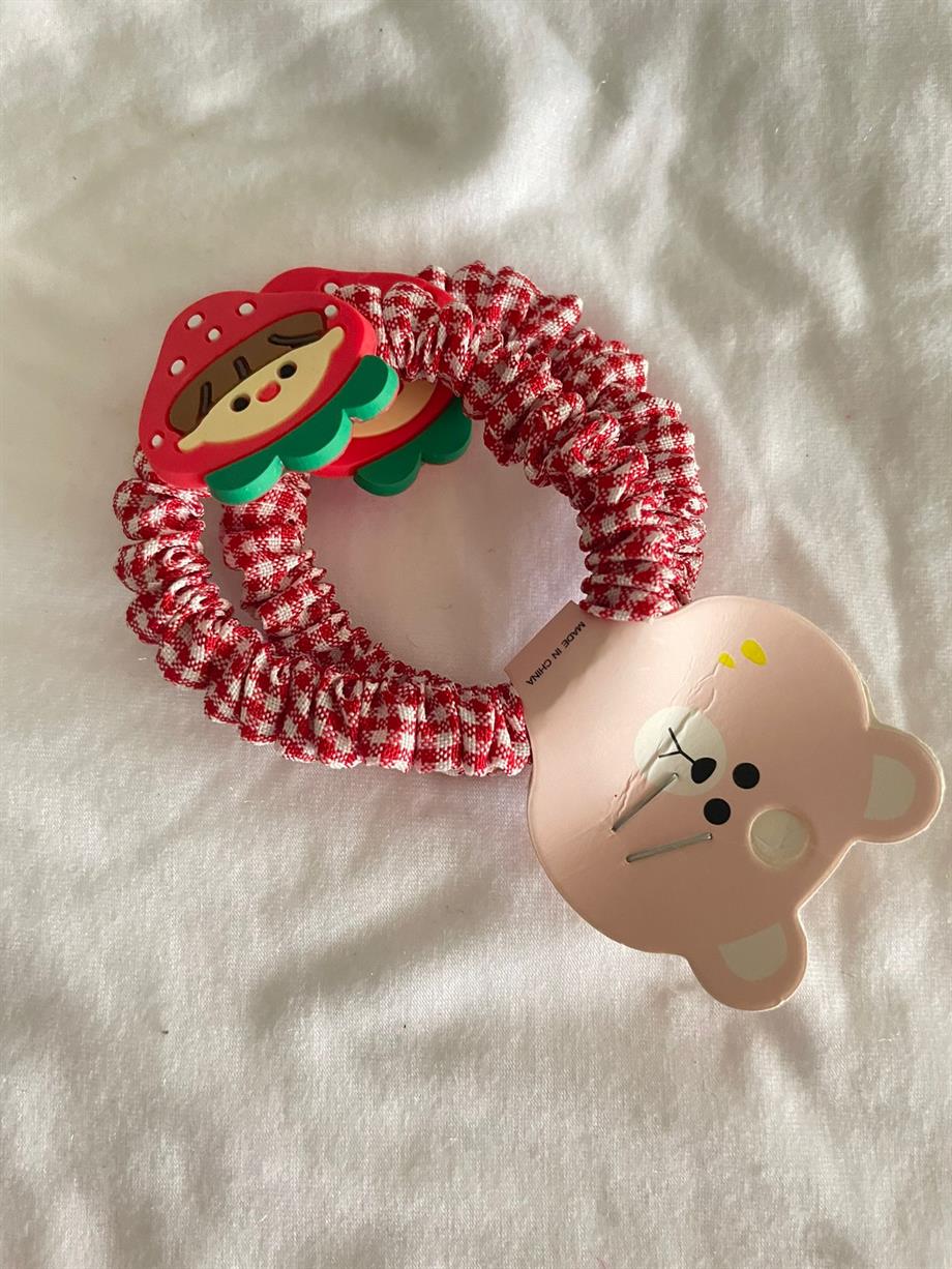 Kawaii Çilek 2li Lastik Toka Seti