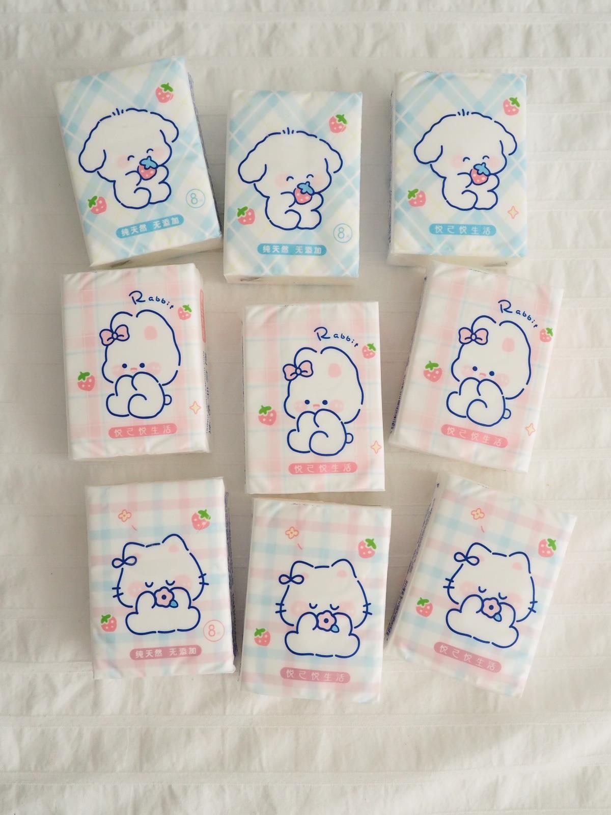 Kawaii Cute Animal Peçete 9lu Paket