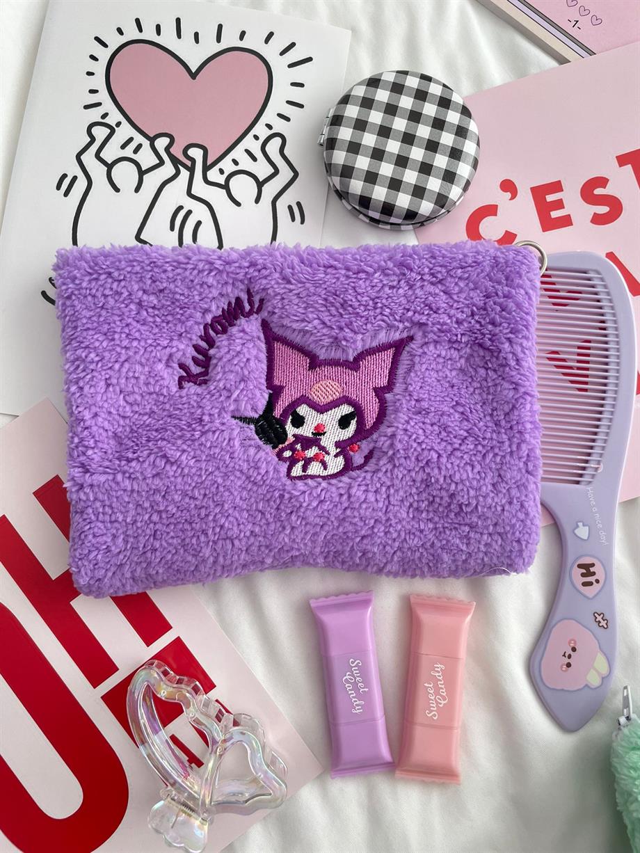 Kawaii Purple Rabbit Peluş Çanta