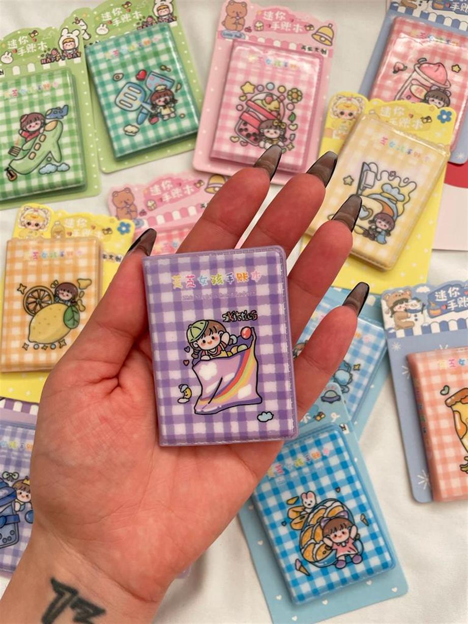 Kawaii Tasarımlı Mini Renkli Cep Defteri