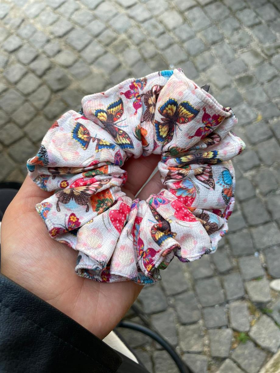Kelebekli Scrunchie Lastik Toka