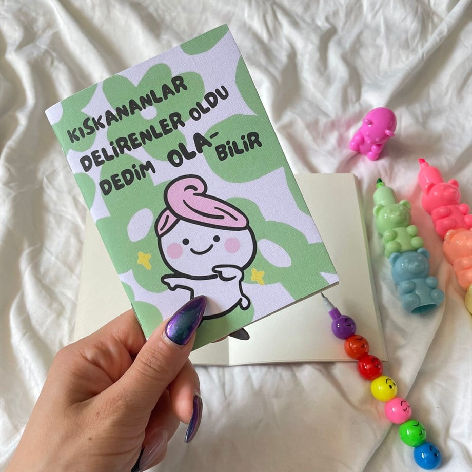 Kıskananlar Delirenler Oldu Mini Çizgisiz Defter