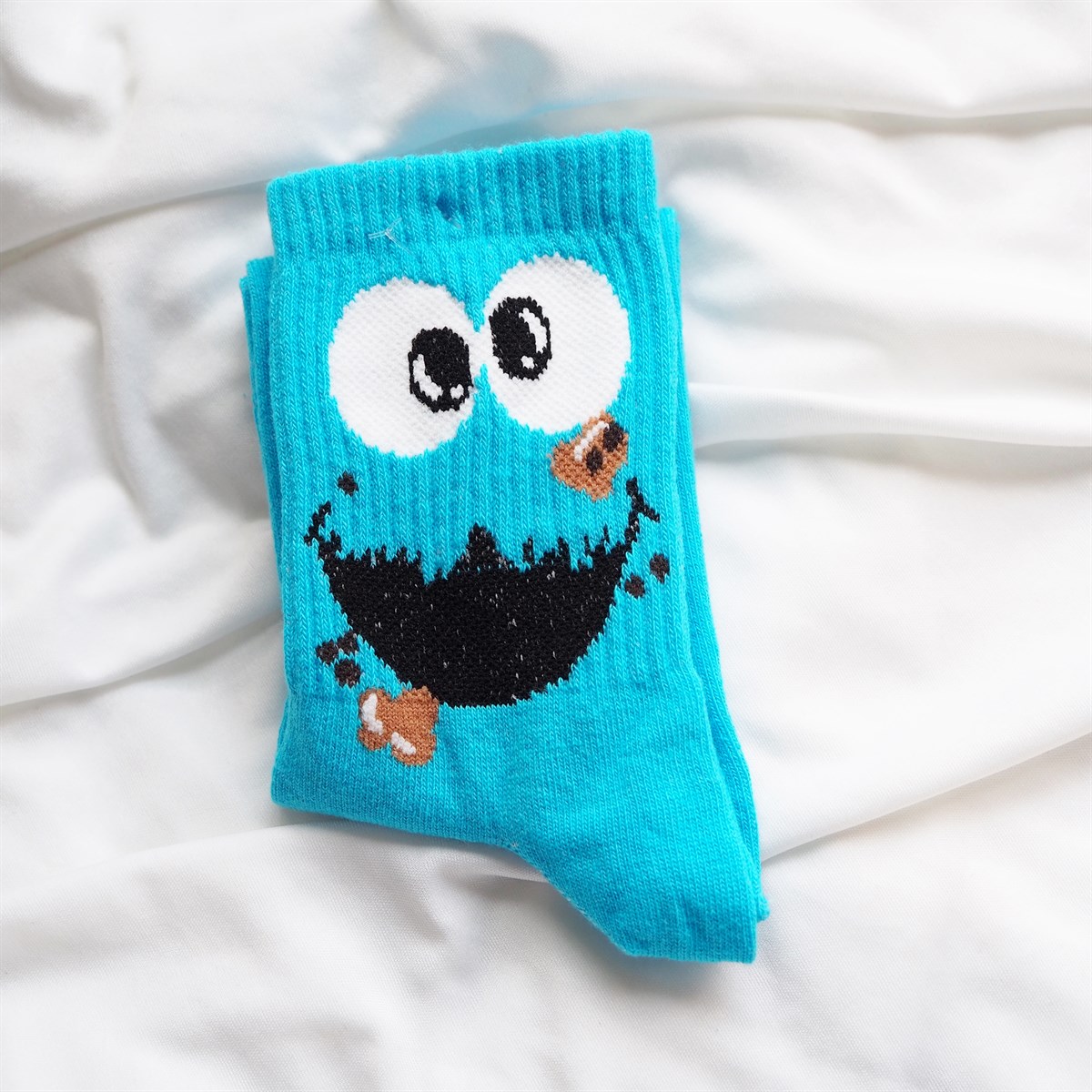 Kurabiye Canavarı Mavi Çorap