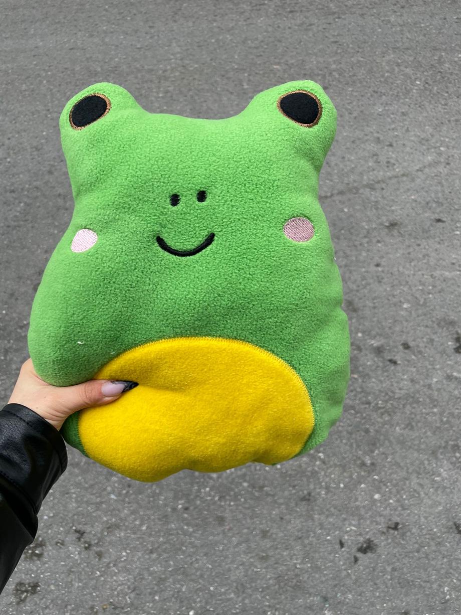 Kurbağa Peluş Yastık