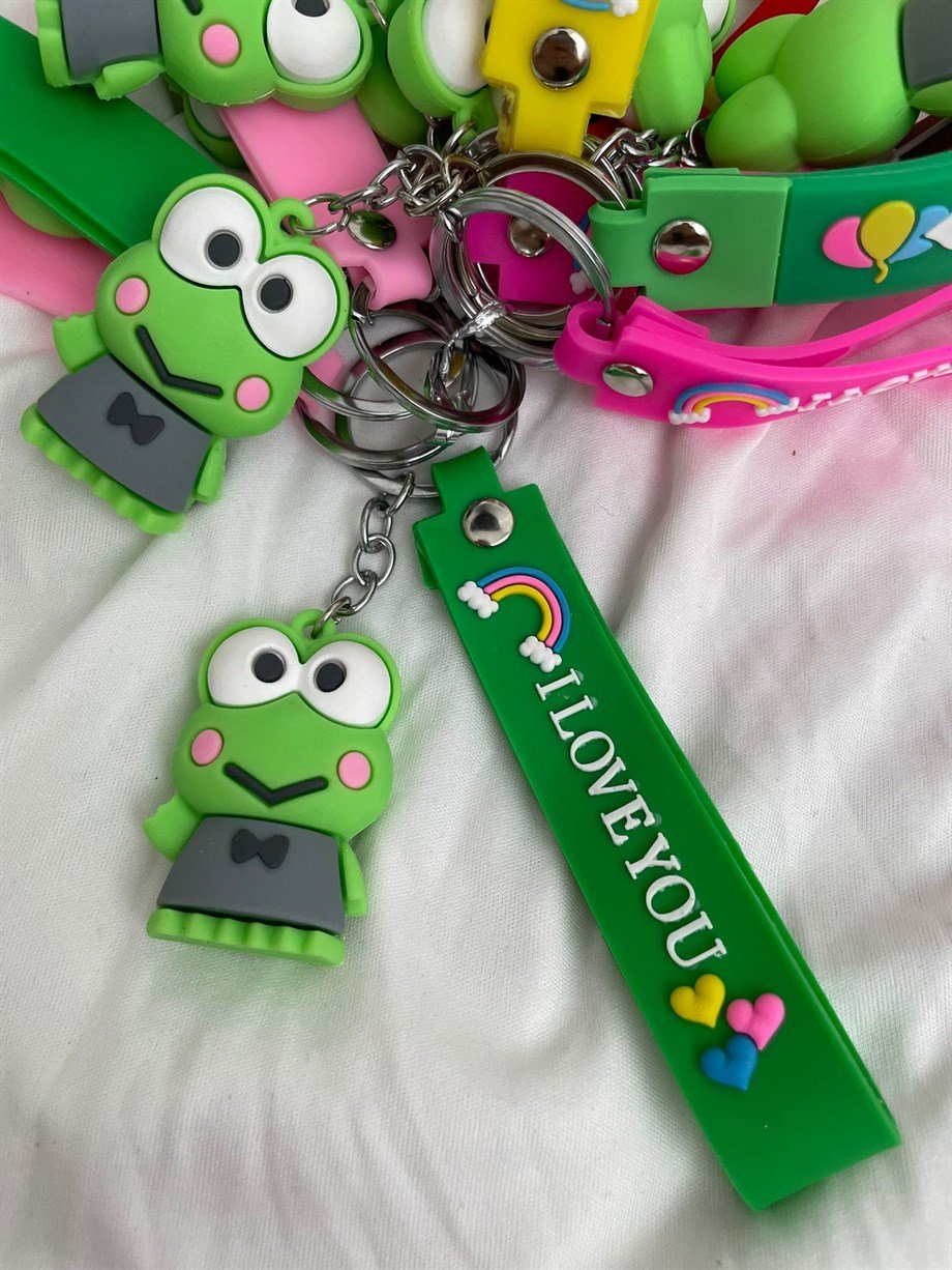 Kurbağa Silikon Anahtarlık