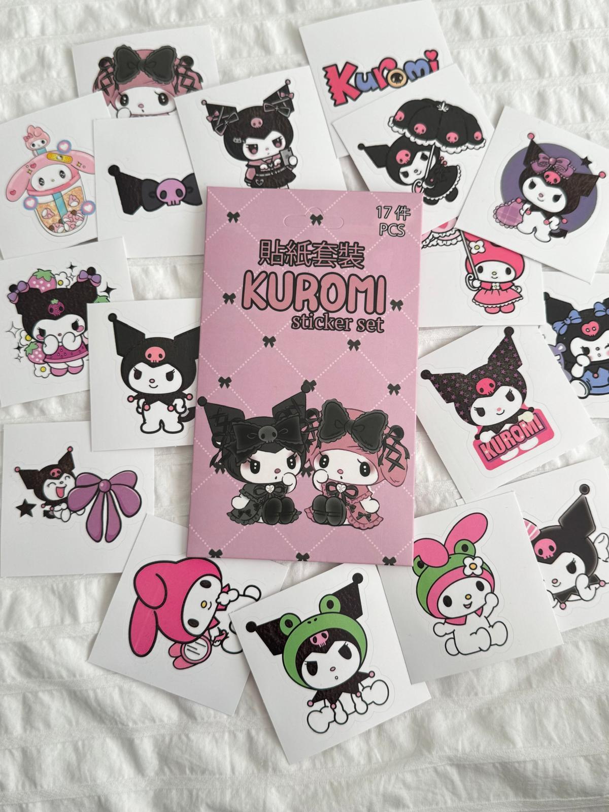 Kuromi 2 Kutulu Sticker Seti