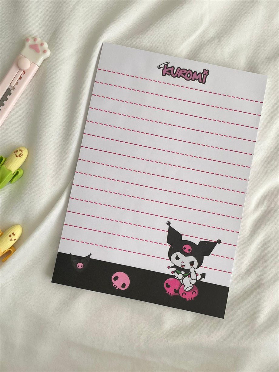 Kuromi A5 Note Pad