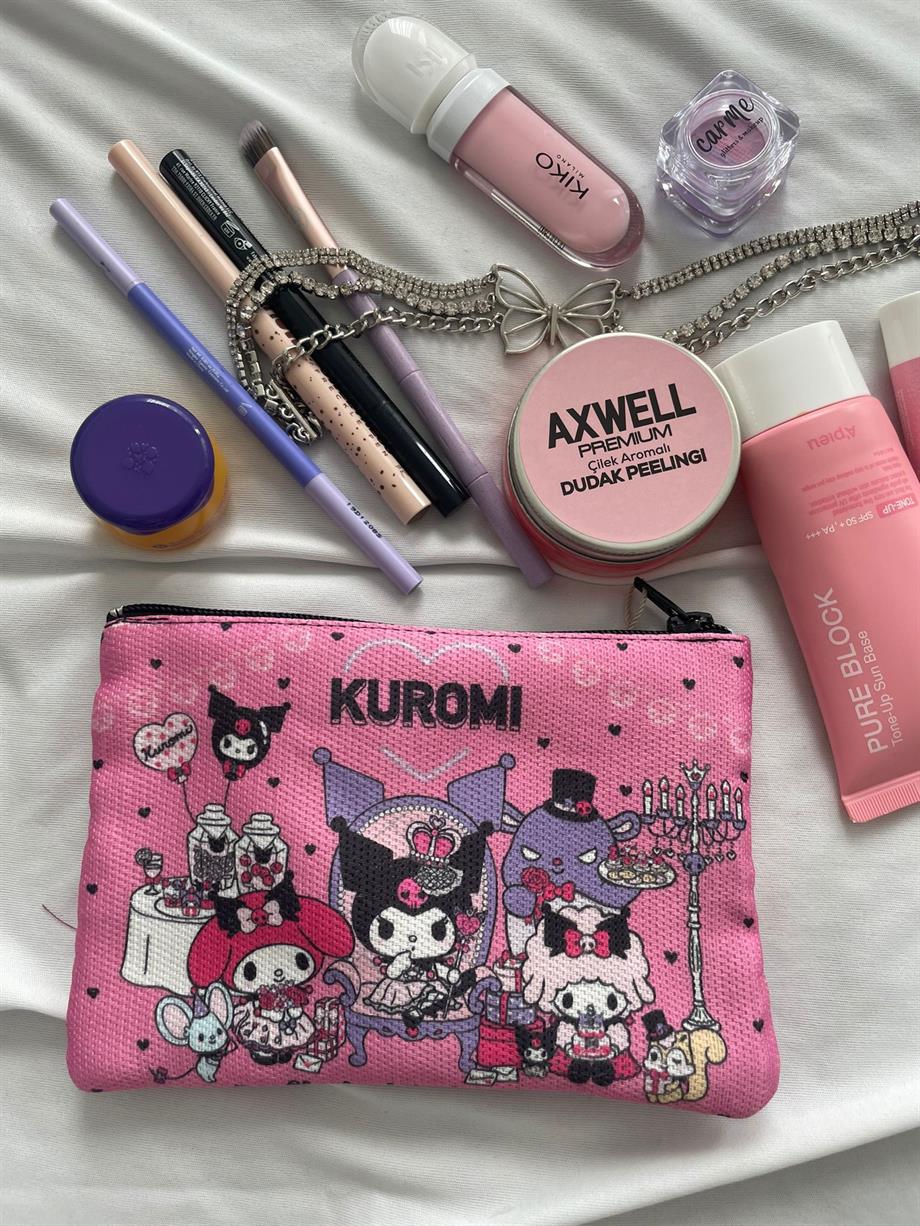 Kuromi and Friends Makyaj ve Kalem Çantası